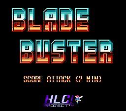 Blade Buster (Homebrew) — Title screen